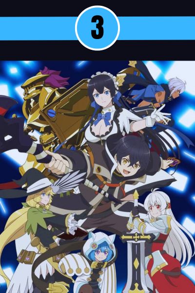 backstabbed-in-a-backwater-dungeon-anime-2025.jpg Backstabbed in a Backwater Dungeon 2025 anime key visual featuring Light and adventurer party characters in fantasy setting