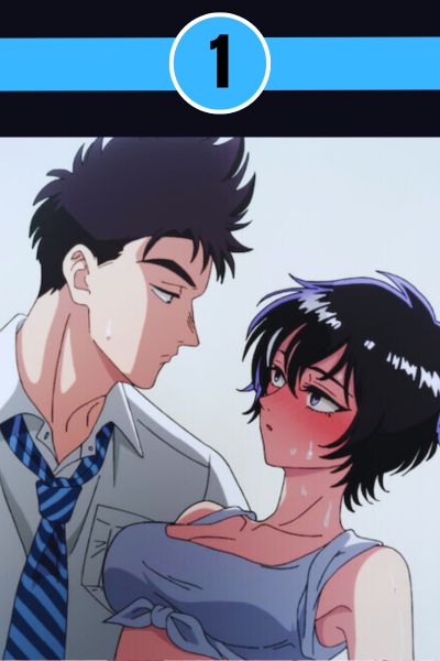 kowloon-generic-romance-romance-anime-2025-arvo-animation.jpg Kowloon Generic Romance (2025) anime — Reiko Kujirai and Kudou key visual, sci-fi romance by Arvo Animation