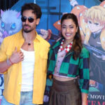 Rashmika Mandanna with Tiger Shroff at the Mumbai screening of Demon Slayer: Infinity Castle | © ANI. All rights reserved.