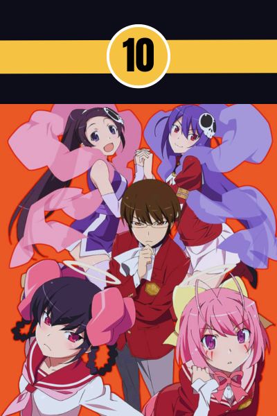 the-world-god-only-knows-harem-anime-24kanimenetwork.jpg The World God Only Knows anime image showing Keima Katsuragi with multiple girls from the series.